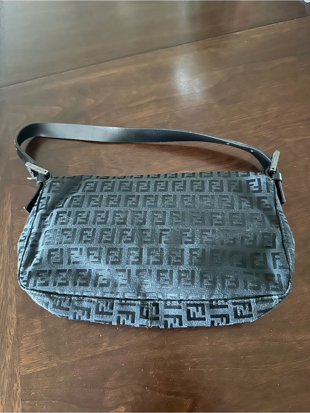 Fendi Vintage Black Baguette Shoulder Bag - Picture 5 of 7